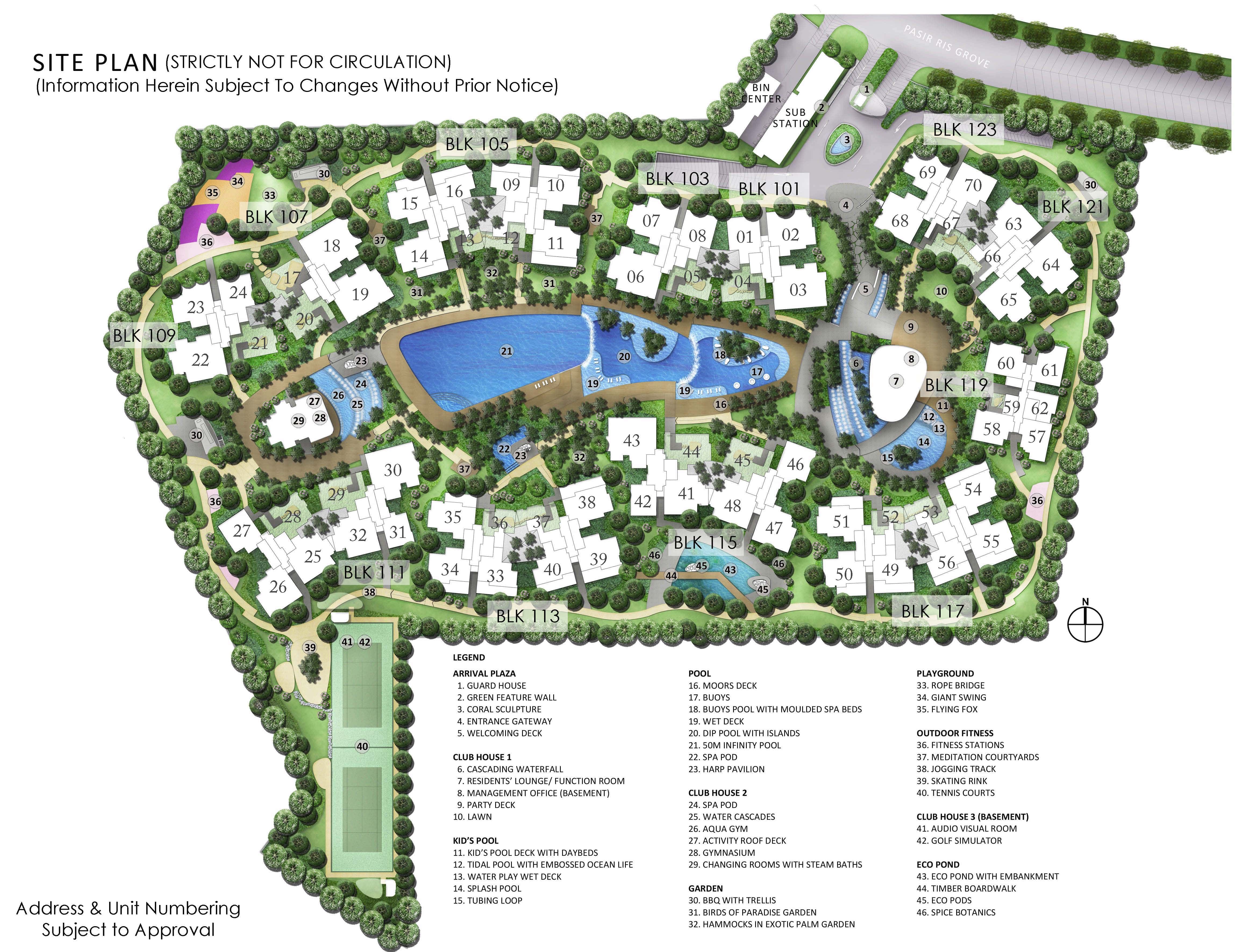 the palette site plan