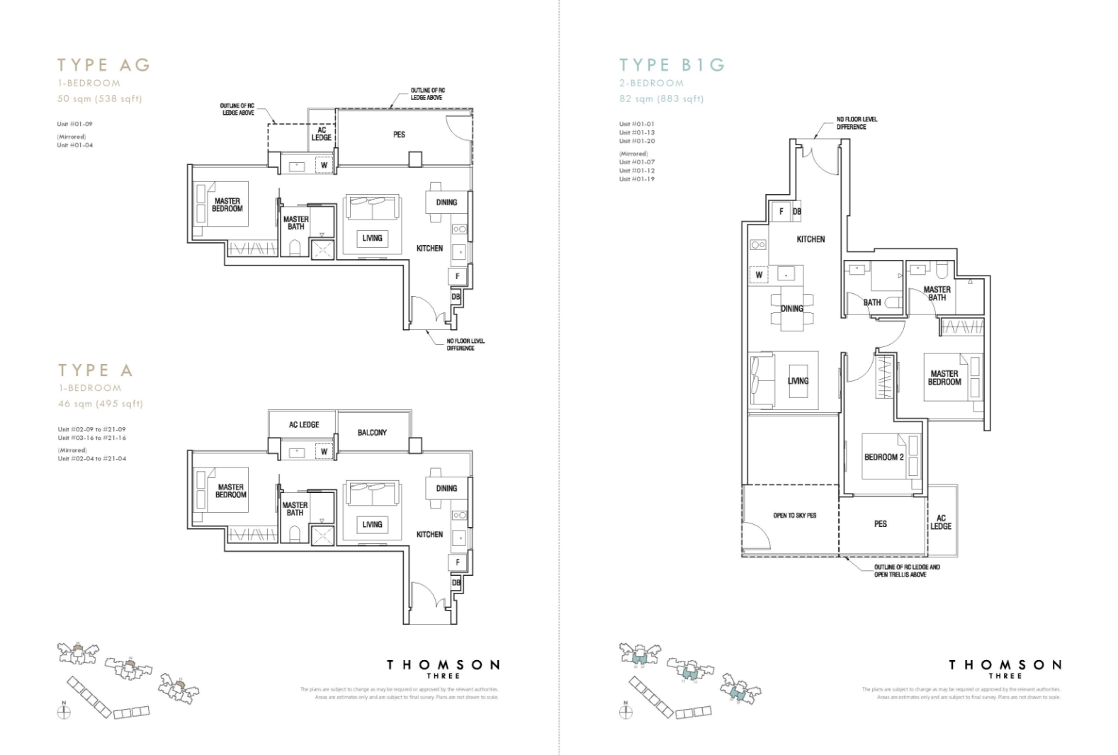 thomson three 2 bedroom unit