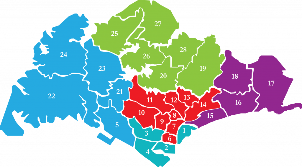 singapore districts