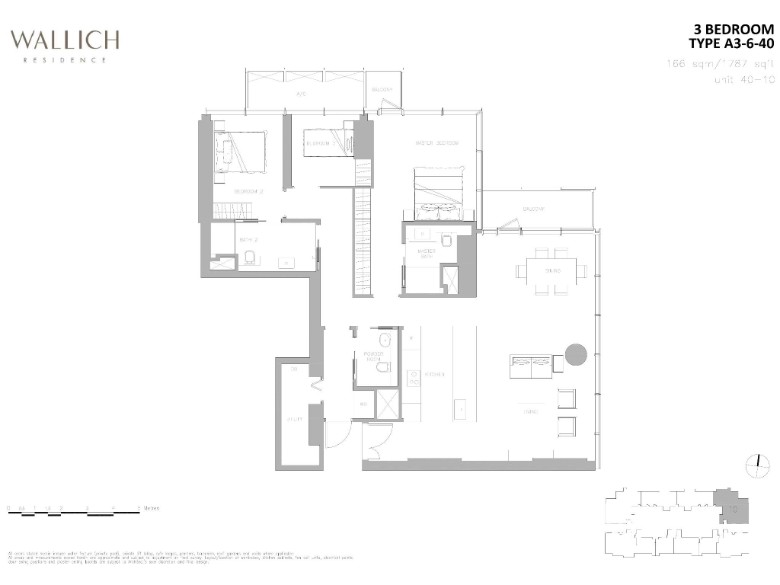 wallich residence 3 bedroom layout