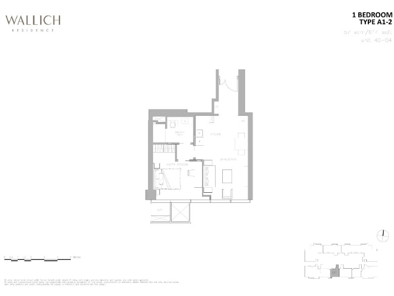 wallich residence 1 bedroom floor plan