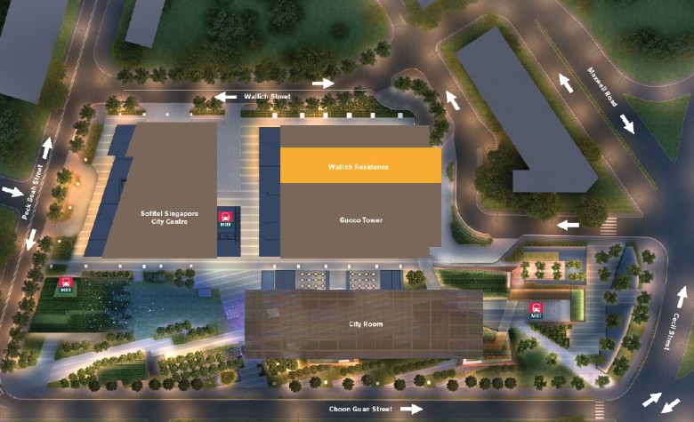 wallich residence review site plan