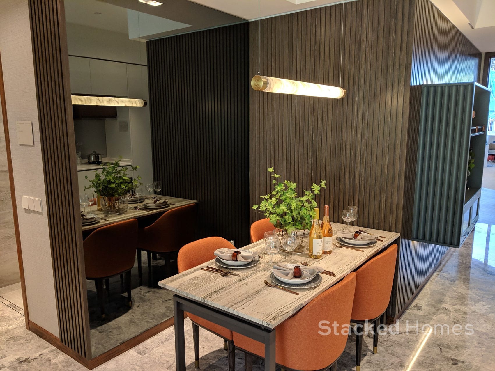 fourth avenue residences 2 bedroom dining area