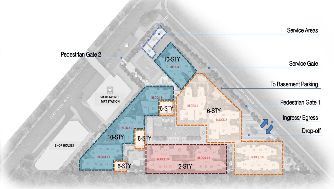 fourth avenue residences site map