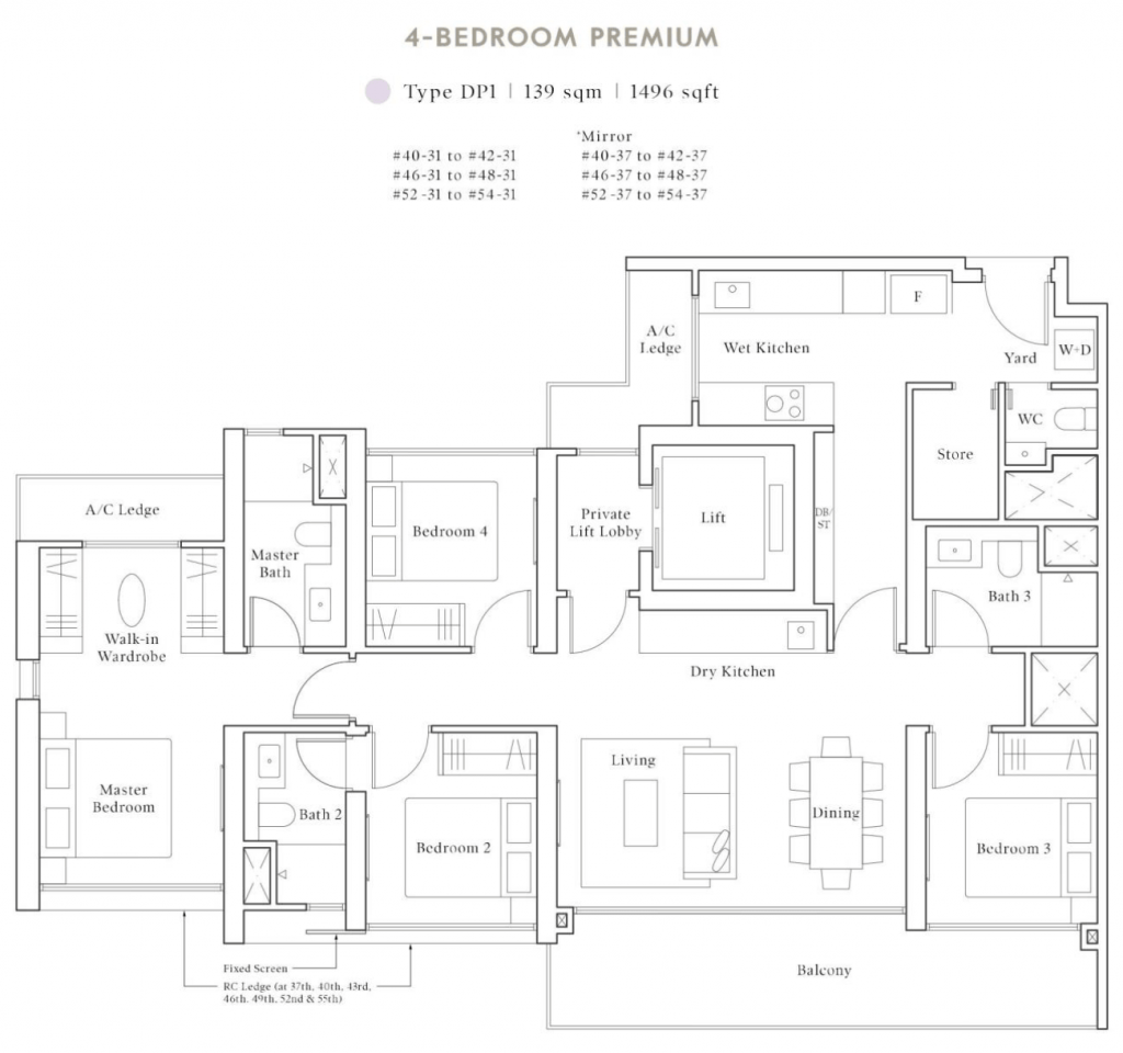 avenue south residence 4 bedroom peak collection