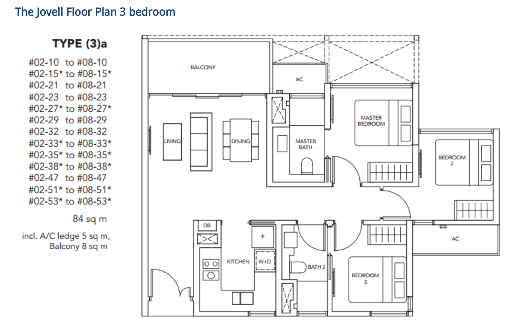jovell 3 bedroom floorplan