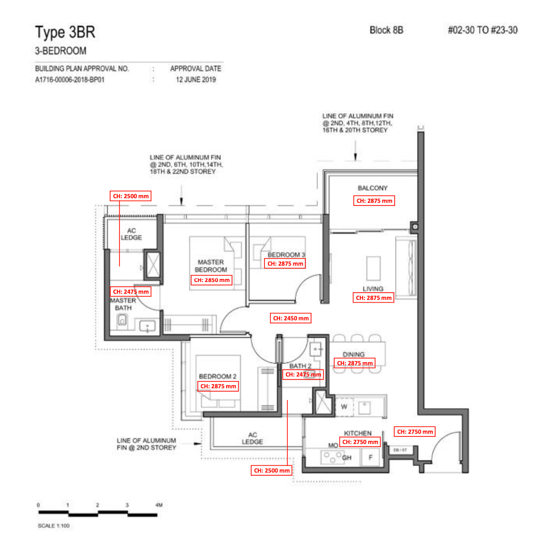 parc clematis 3 bedroom floor plan