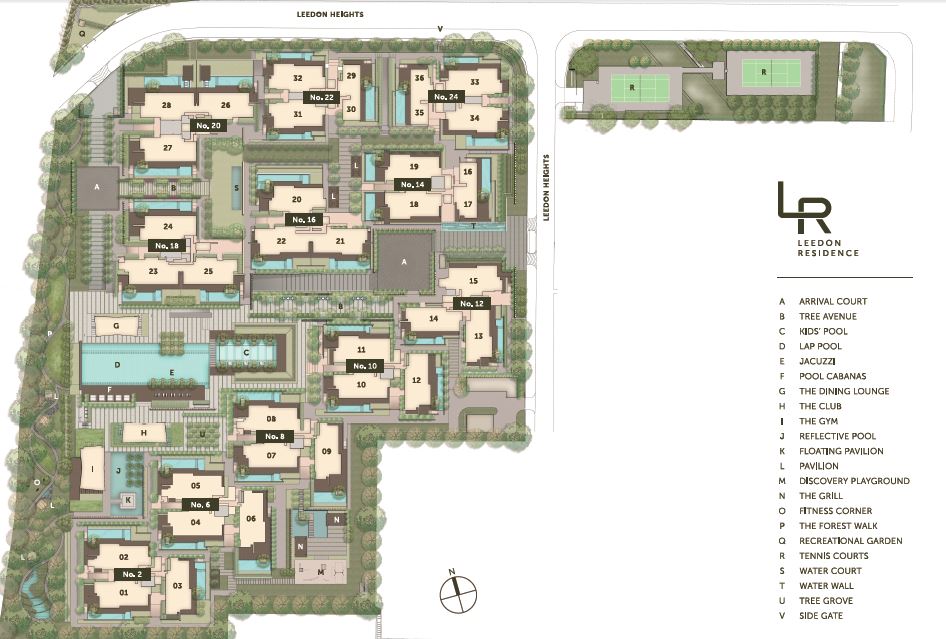 leedon residence site plan