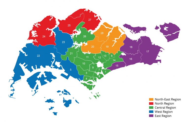 postal code map singapore