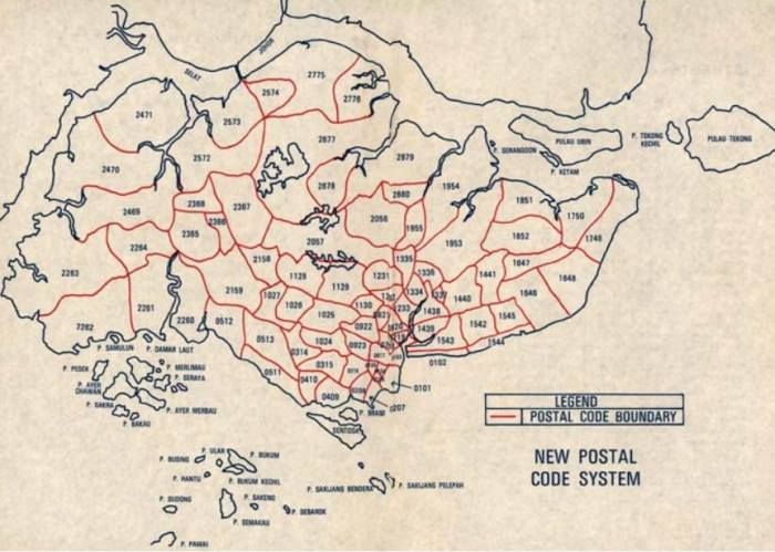 4 digit postal code system singapore