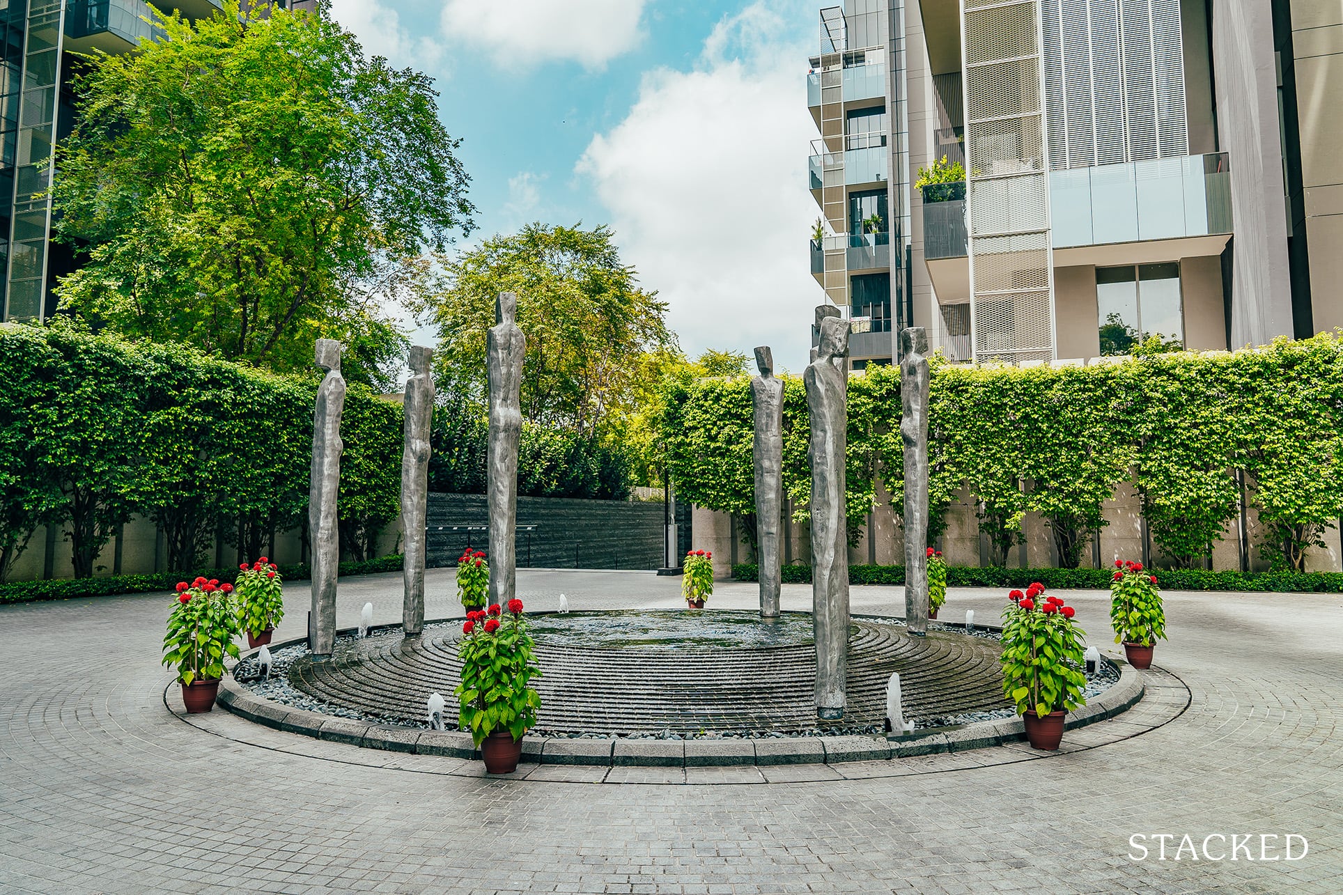 Leedon residence arrival area