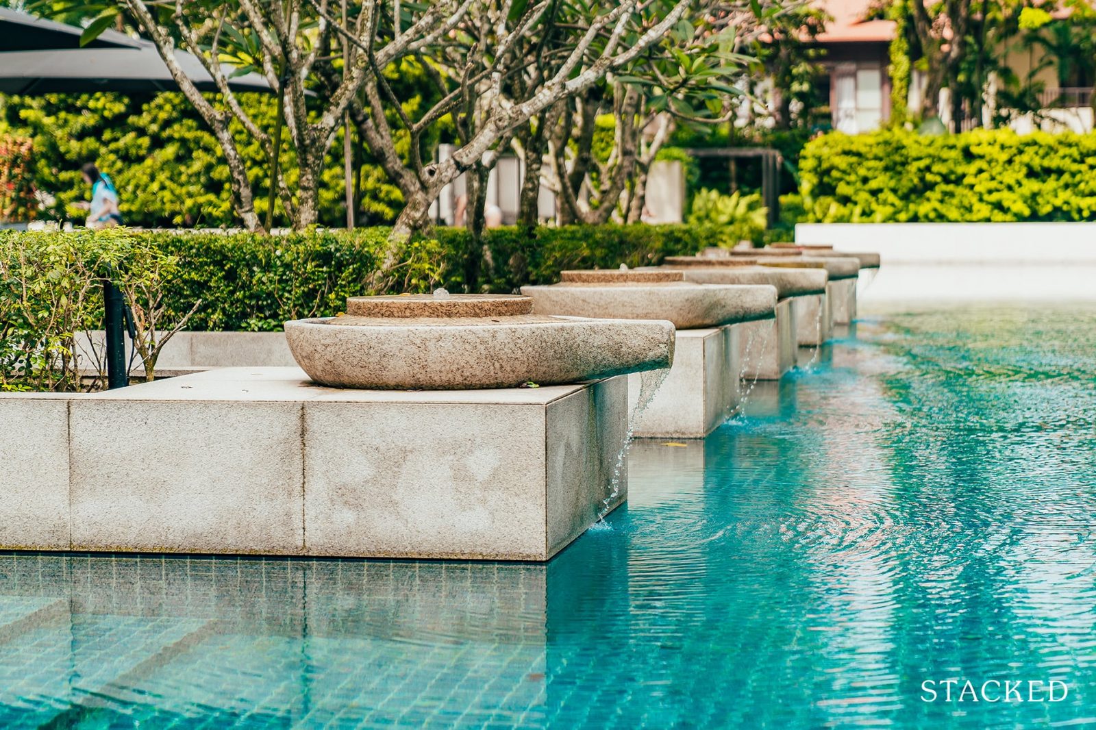 Leedon residence water feature