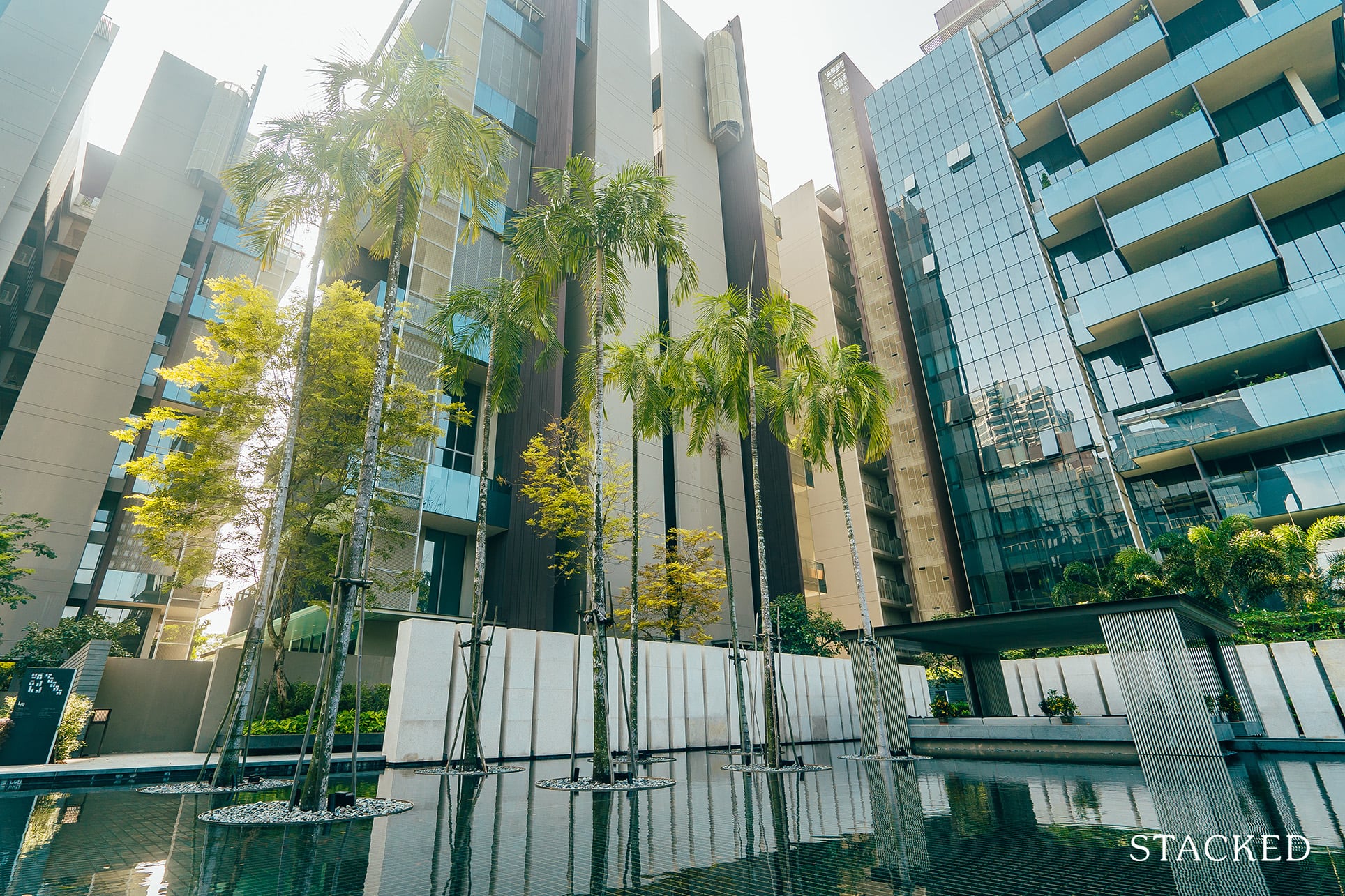 Leedon residence water feature