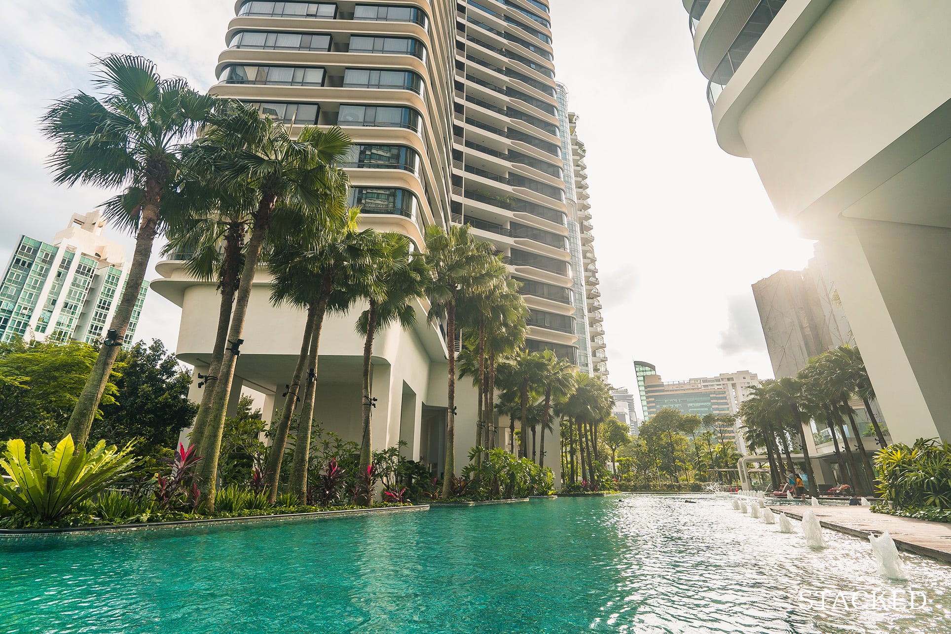 trilight condo pool view