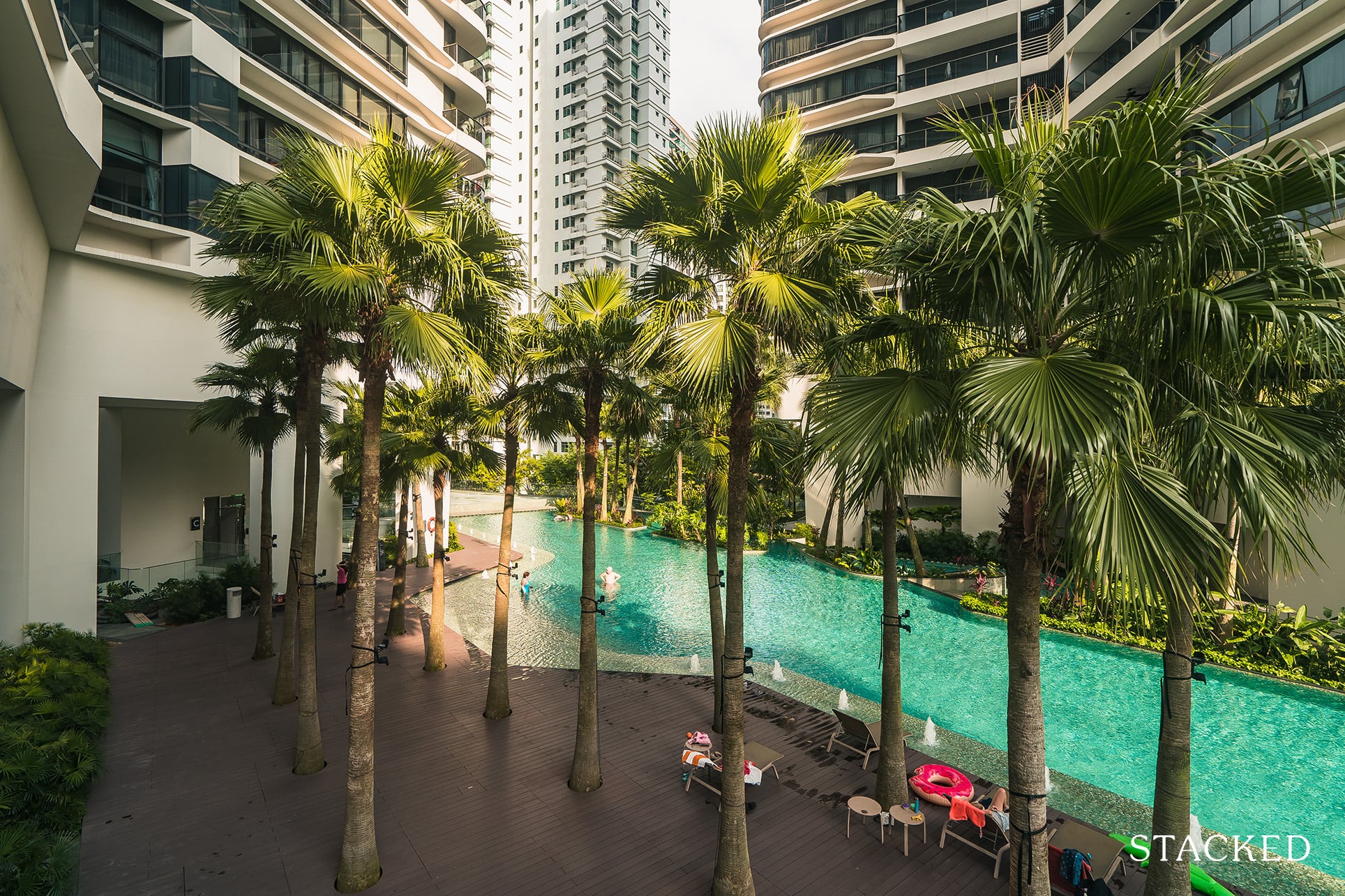 trilight condo pool view