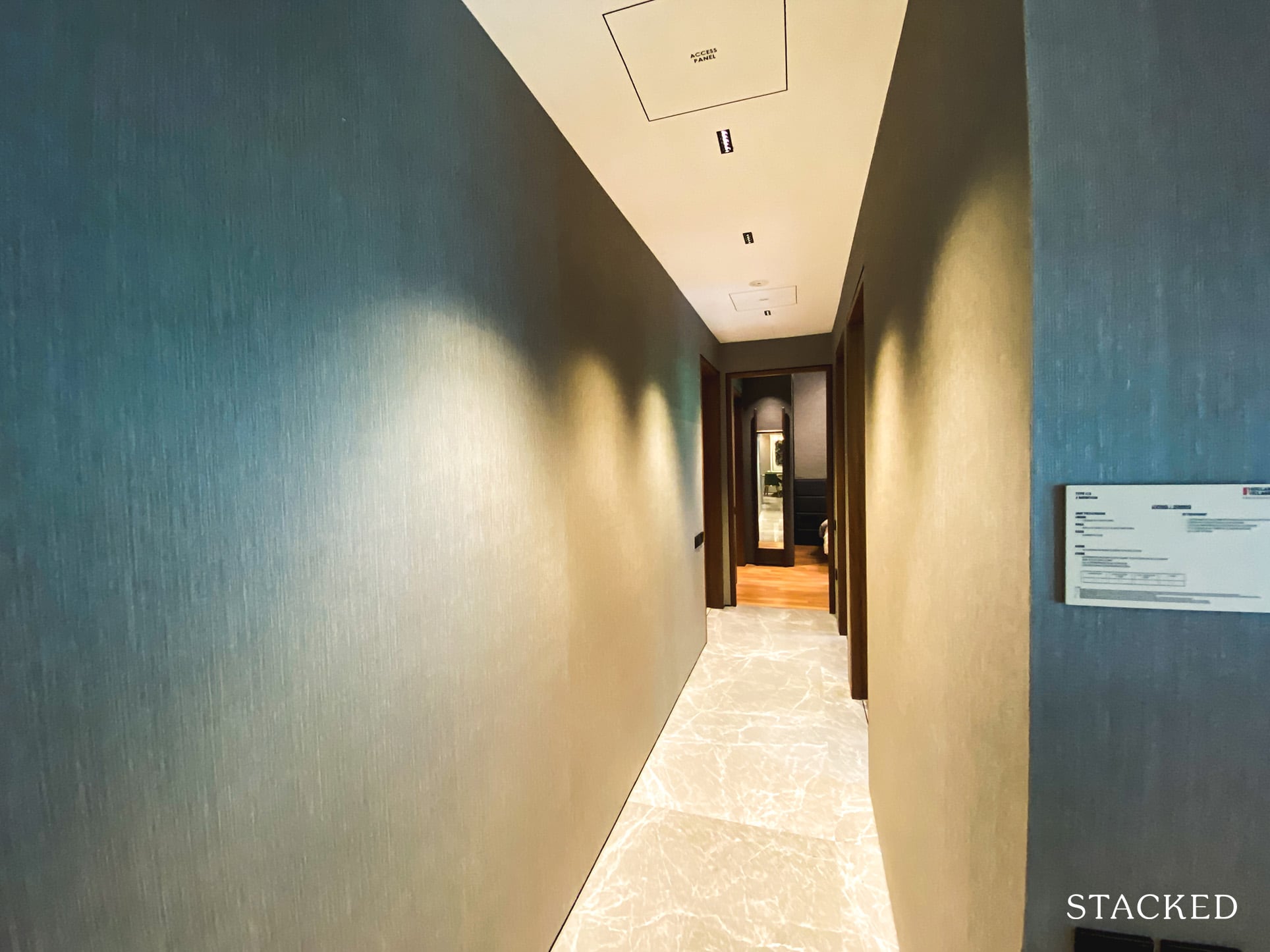 one holland village residences 3 bedroom hallway