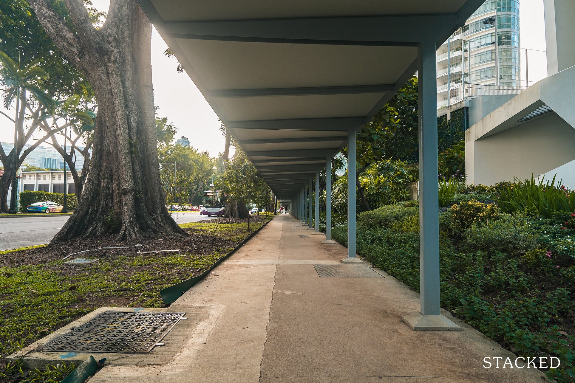 trilight condo sheltered walkway