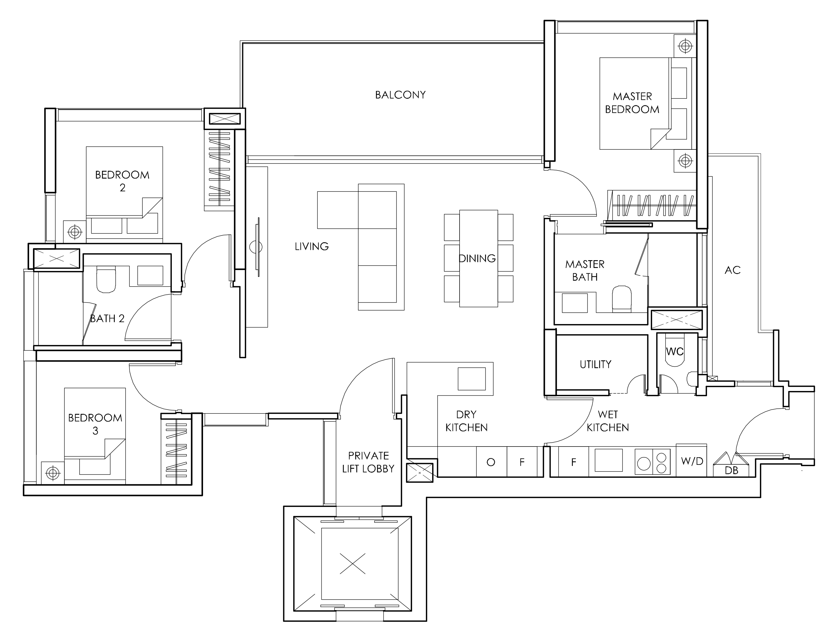 Sloane dumbbell floorplan