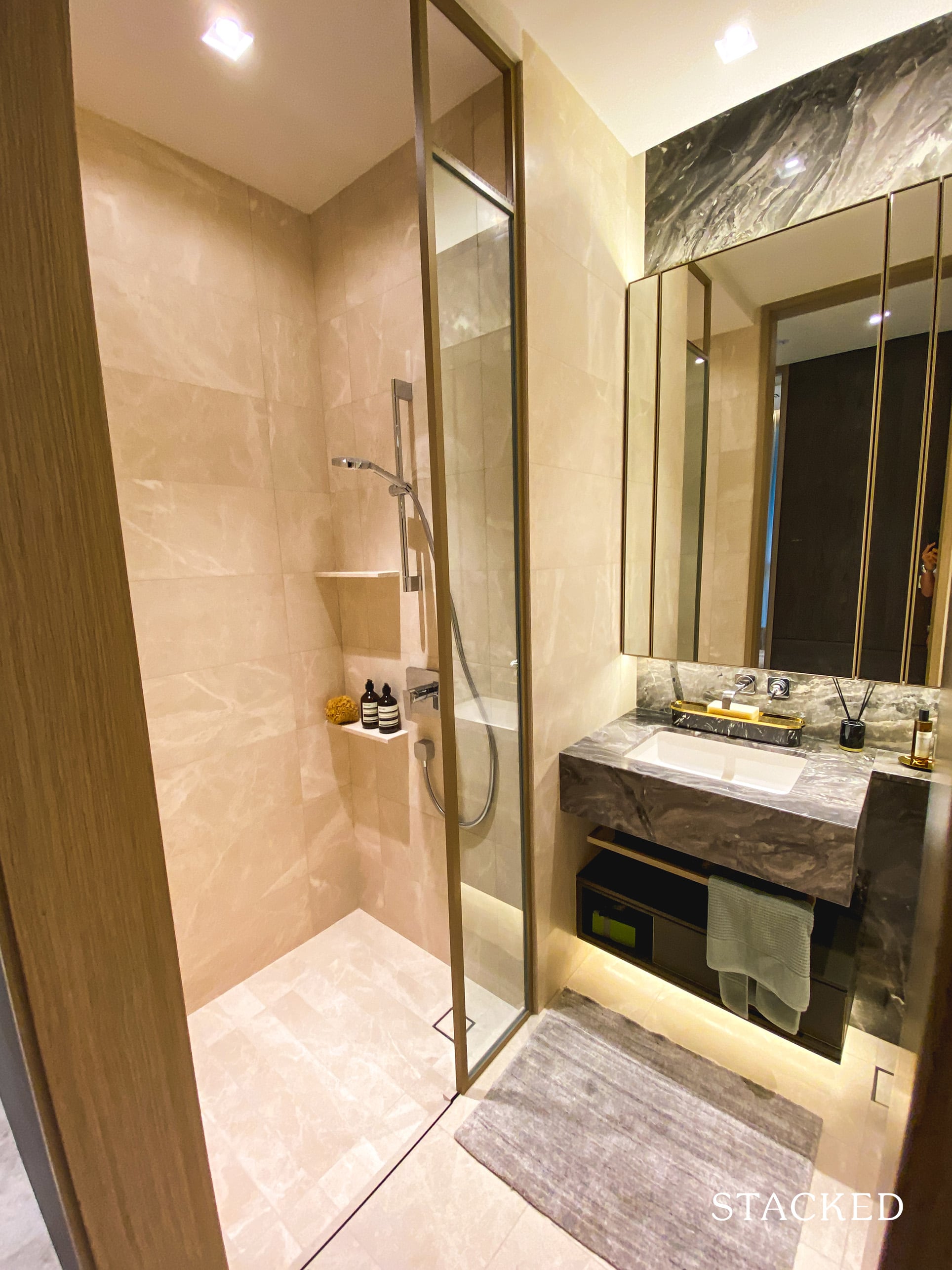 the avenir 2 bedroom common bathroom