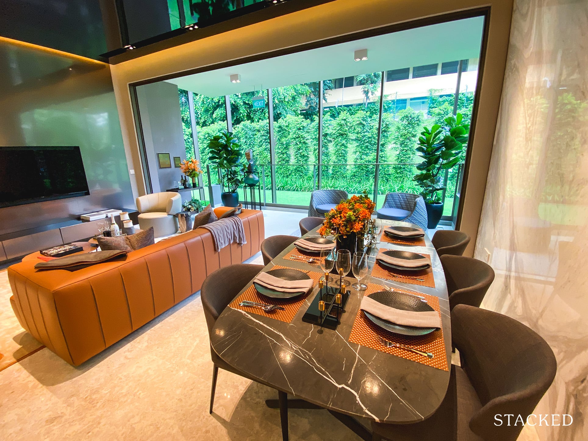 the avenir 3 bedroom dining room