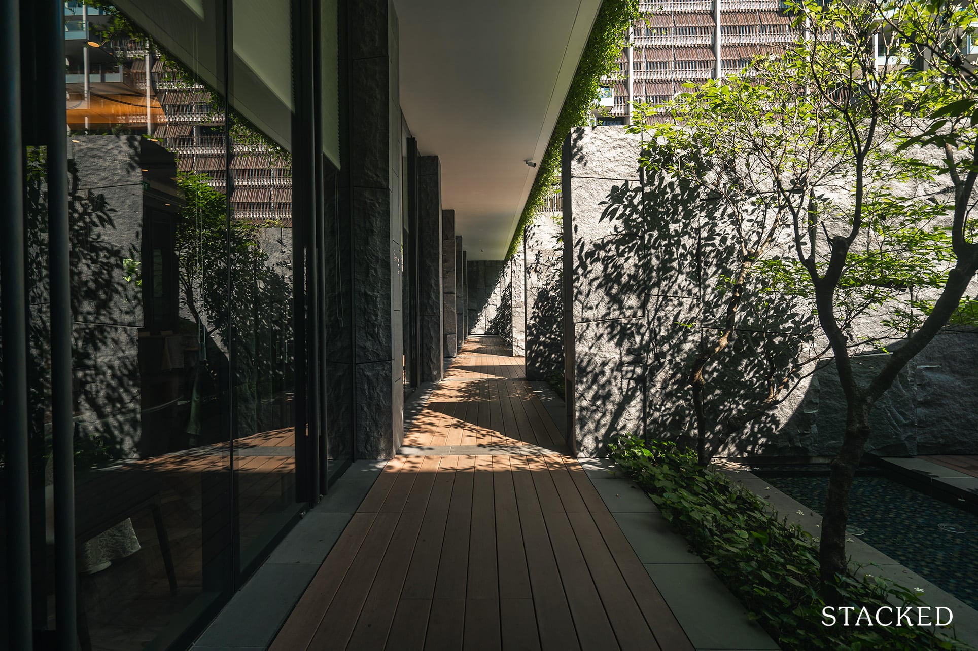 Goodwood residence clubhouse walkway