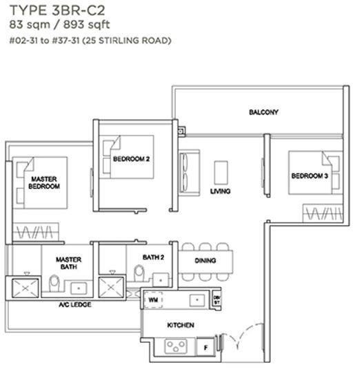 stirling residences new condo floorplan