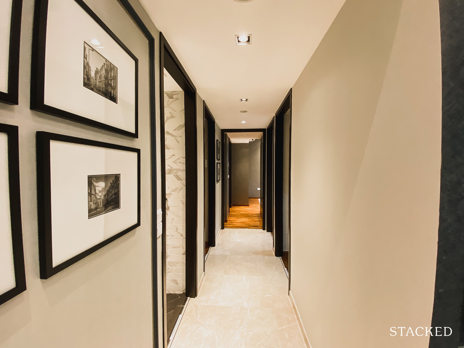 Mayfair modern 4 bedroom hallway
