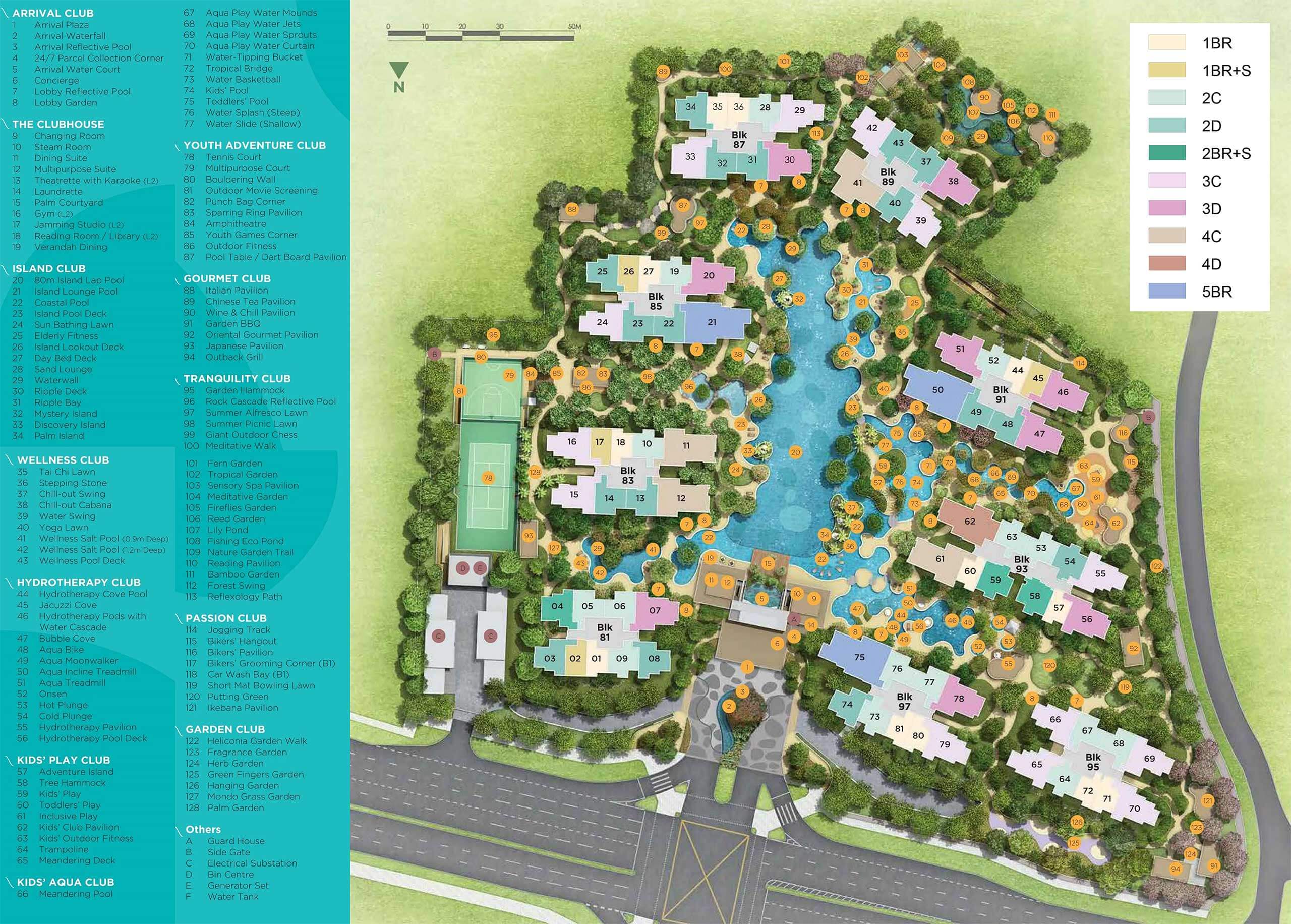 The Florence Residences sitemap