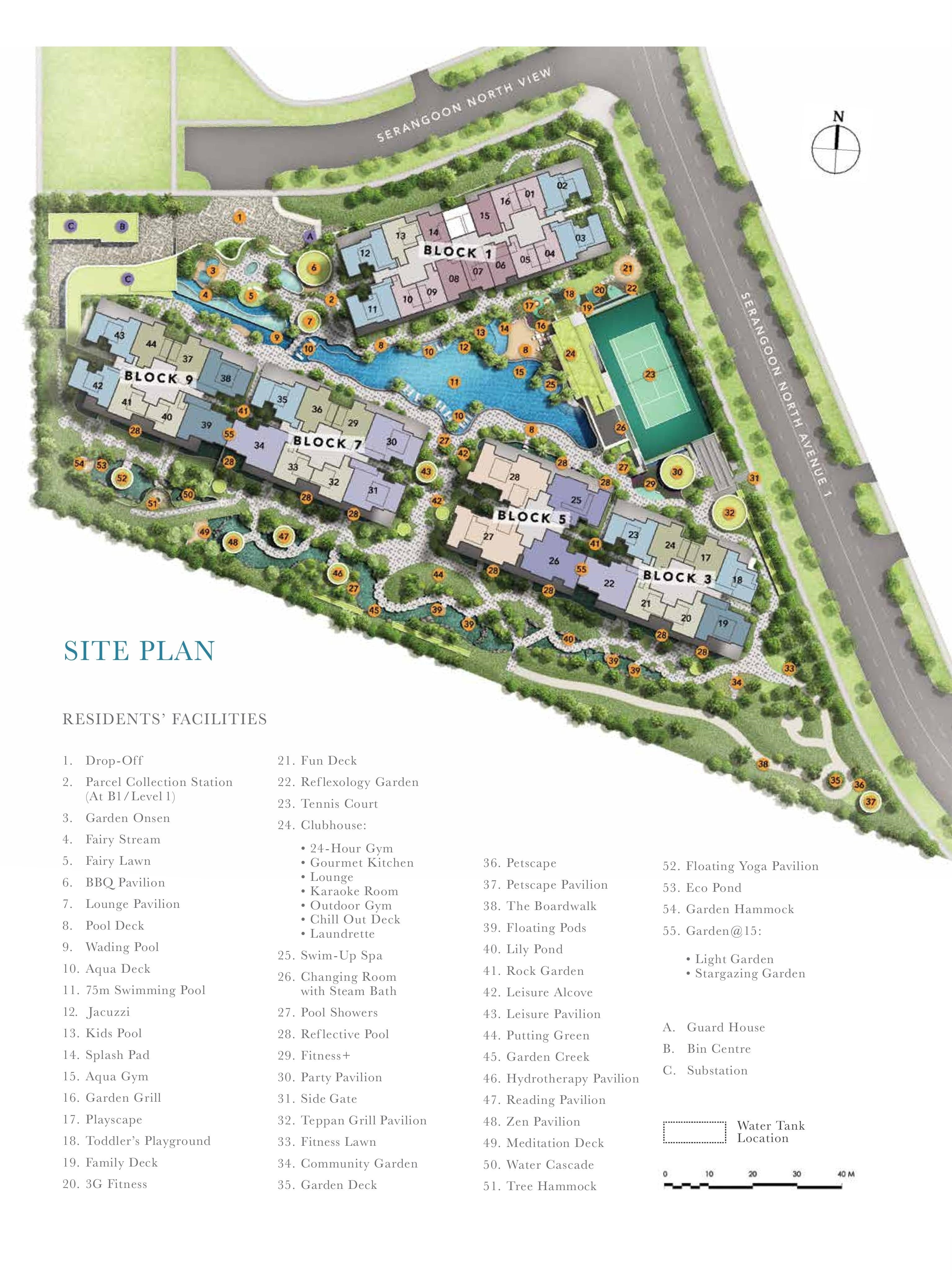 The Garden Residences sitemap