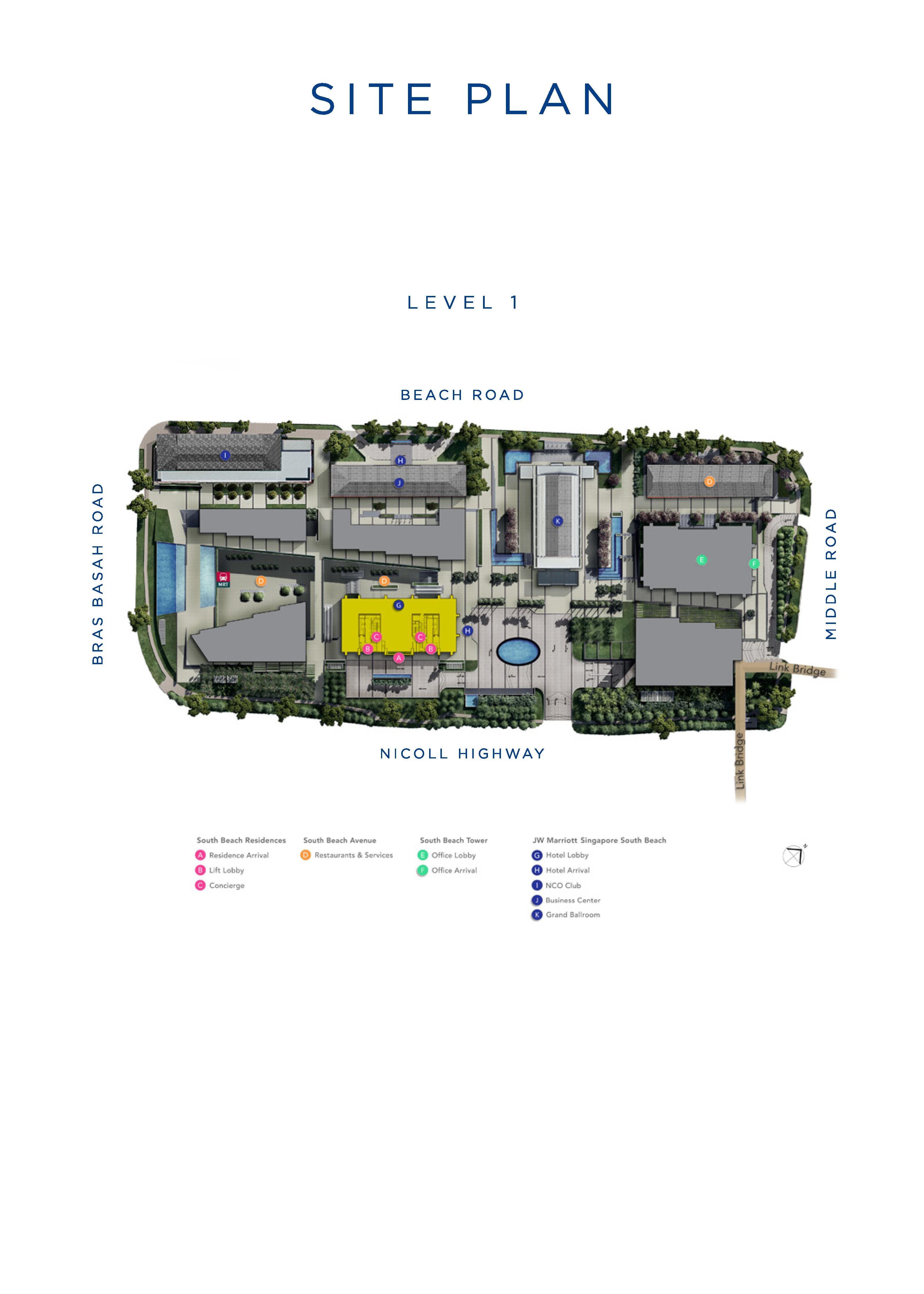 South Beach Residences sitemap
