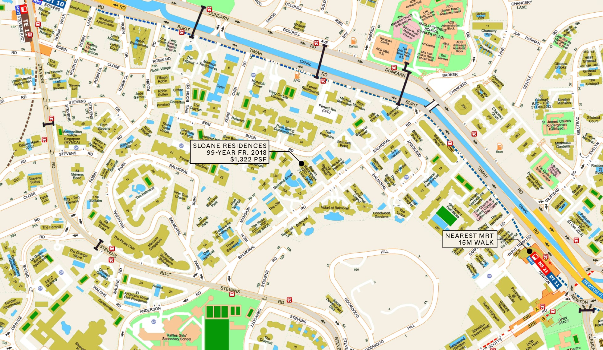 sloane residences condo map