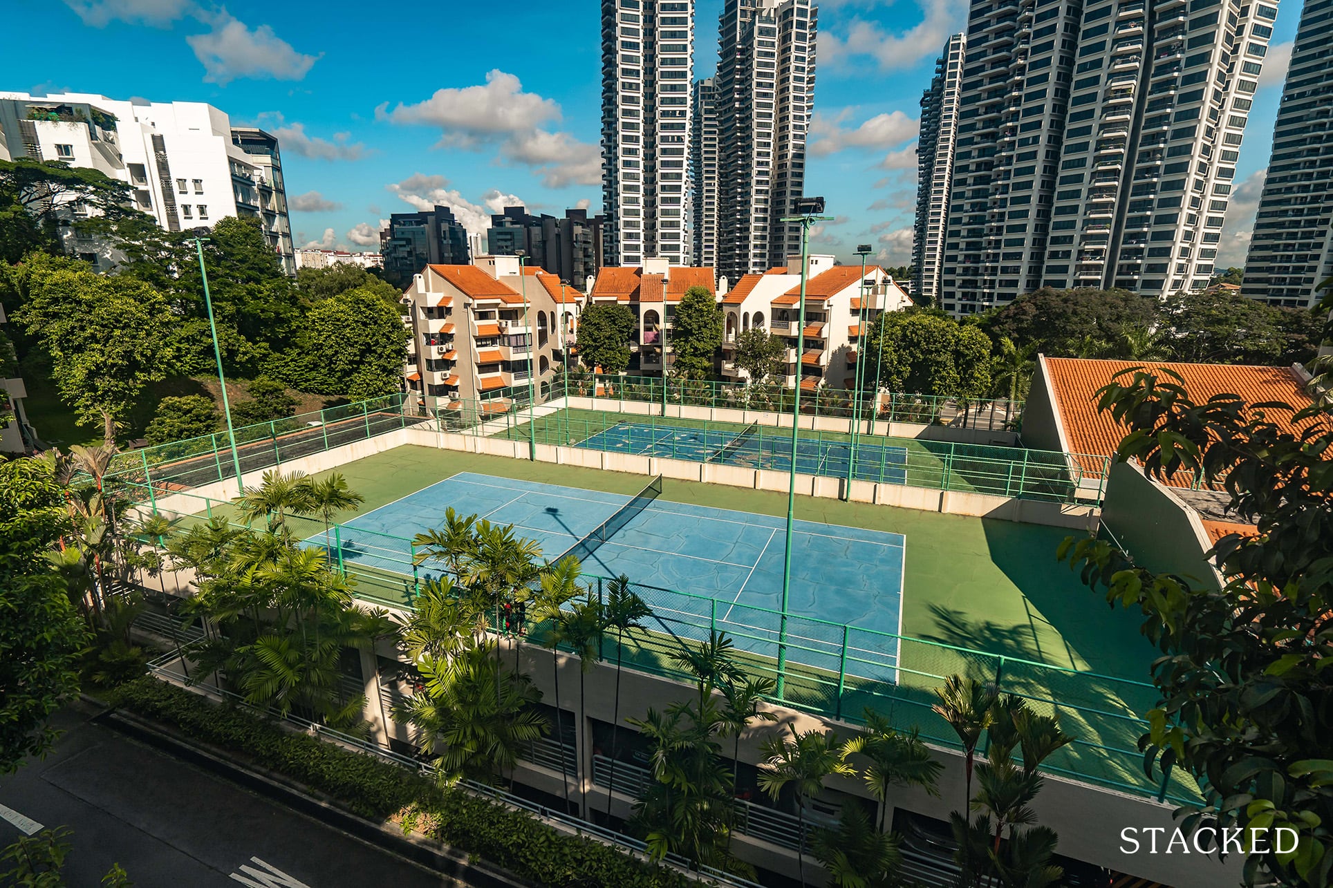 Spanish Village tennis courts