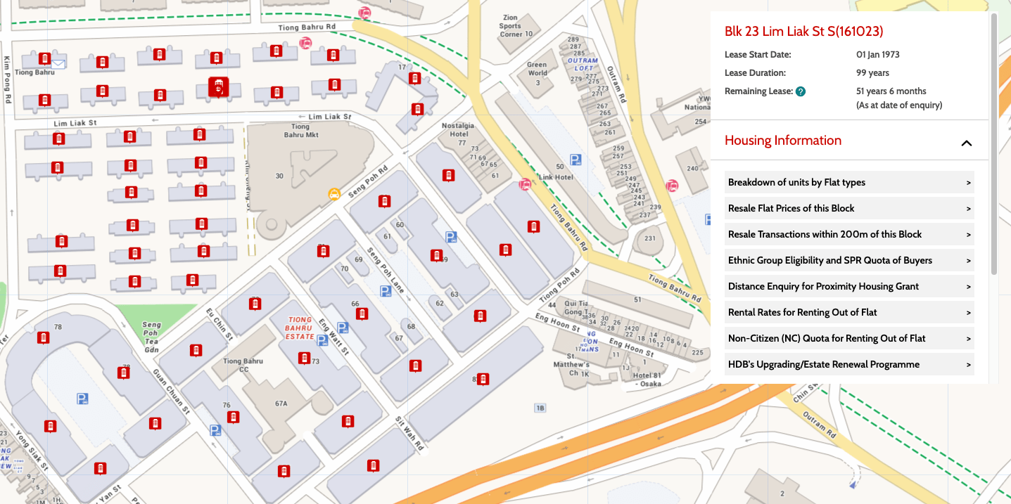 Tiong Bahru estate lease remaining