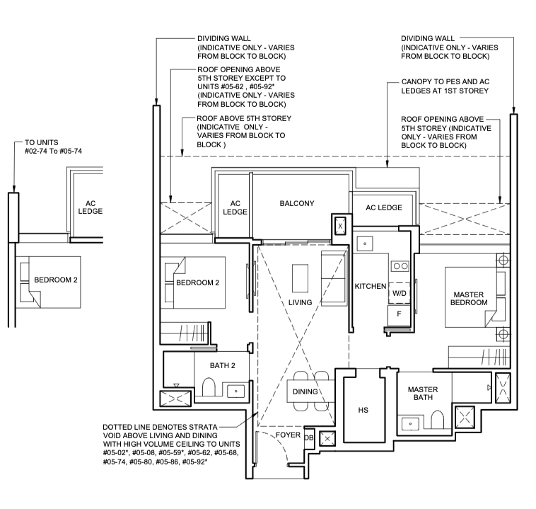 Forett 2 bedroom floorplan