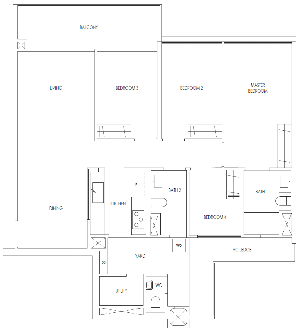 treasure at tampines 4 bedroom floorplan