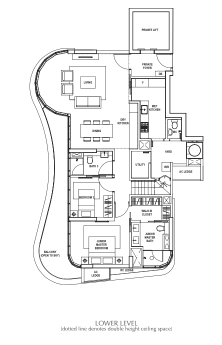 amber skye penthouse floor plan