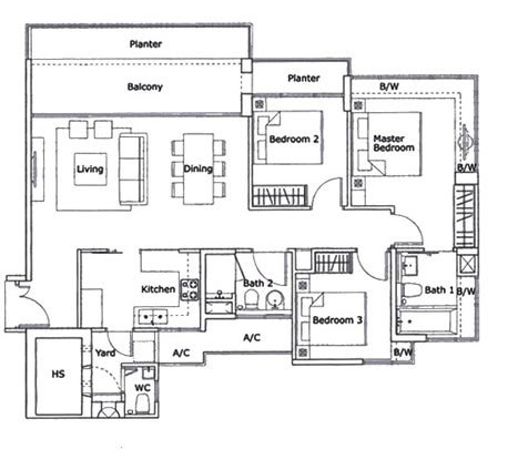 Kovan Residences floor plan
