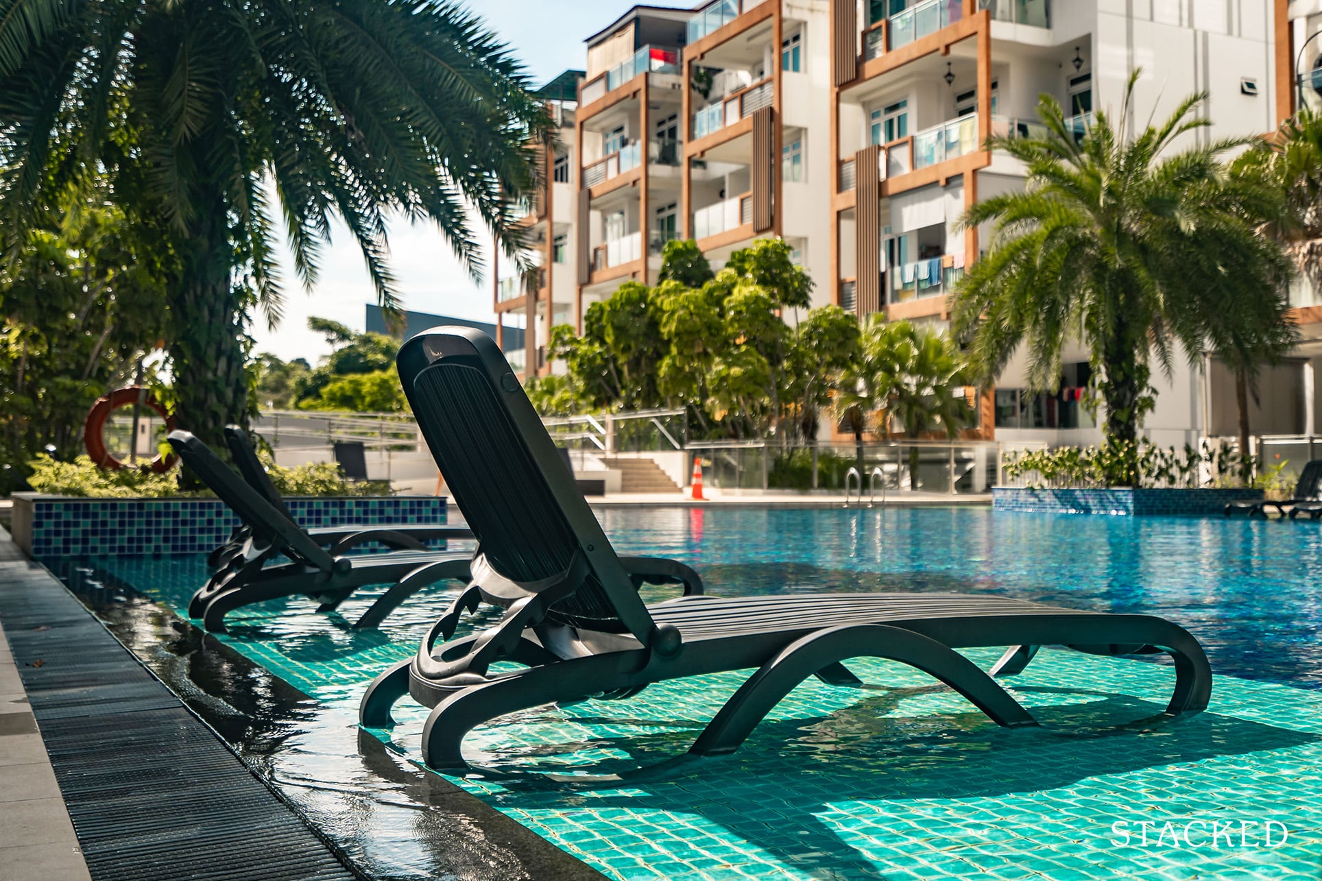 parc rosewood deck chairs swimming pool