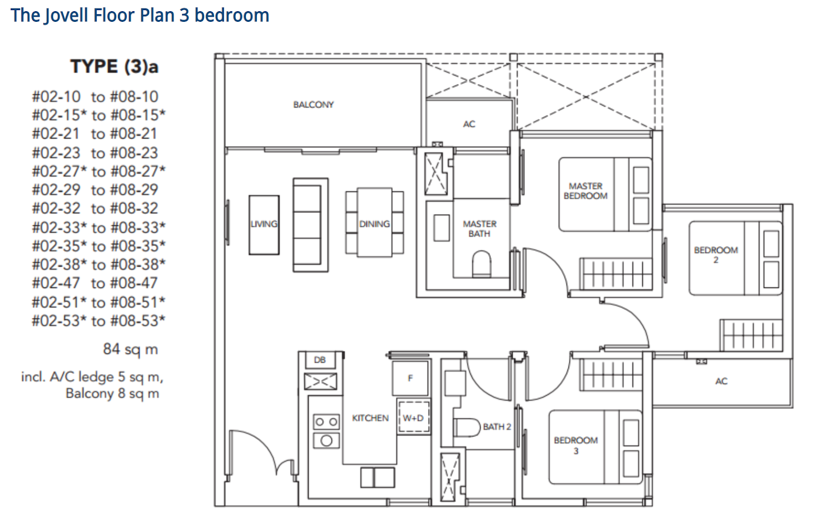 the jovell 3 bedroom floorplan