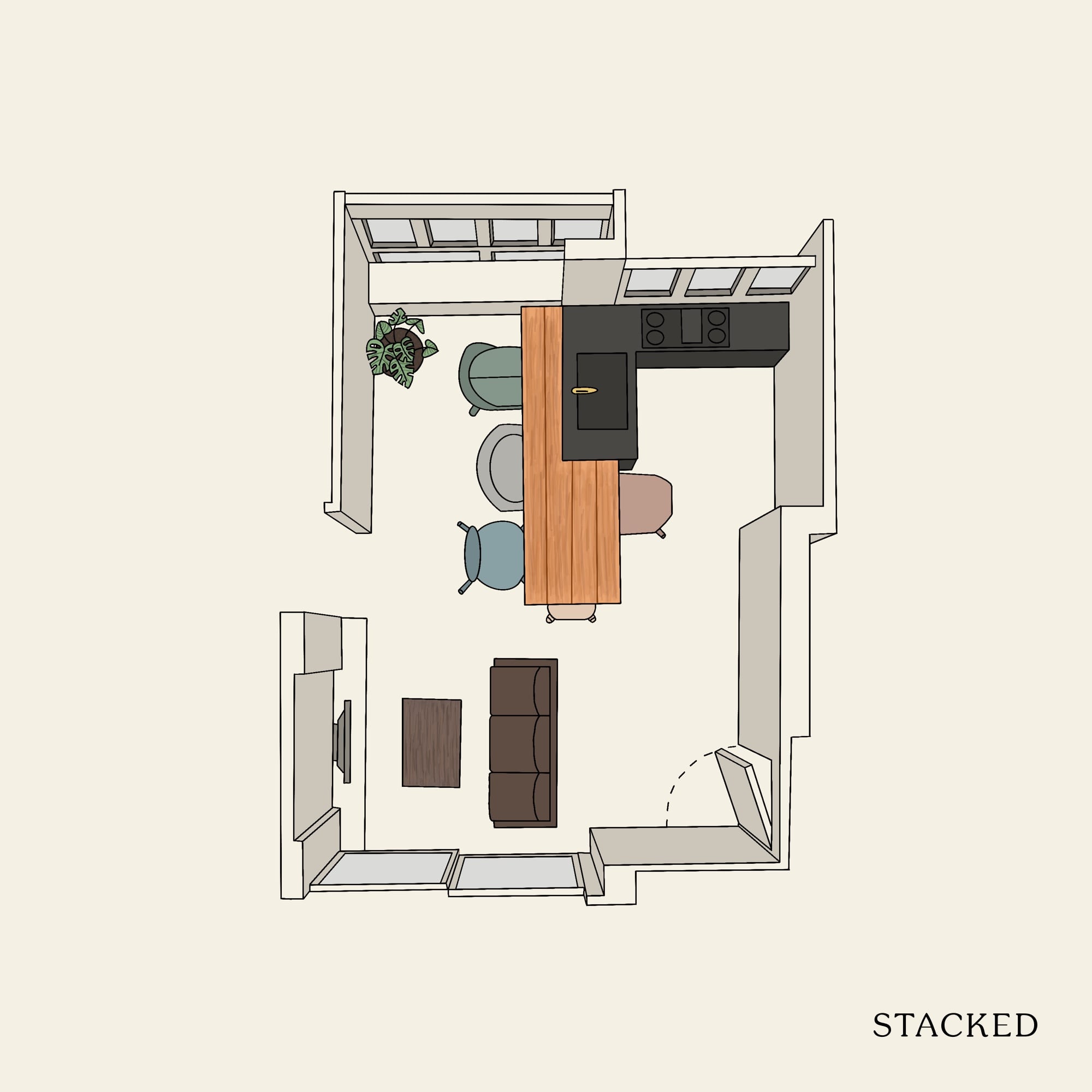 idyllic east floorplan working from home