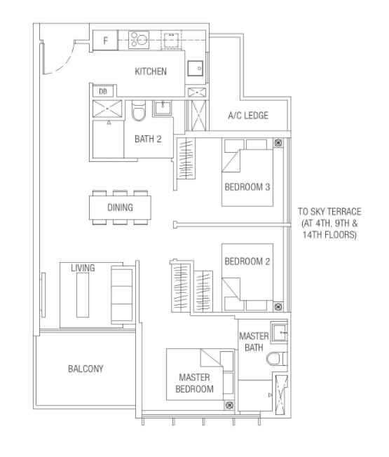 tre residences floorplan