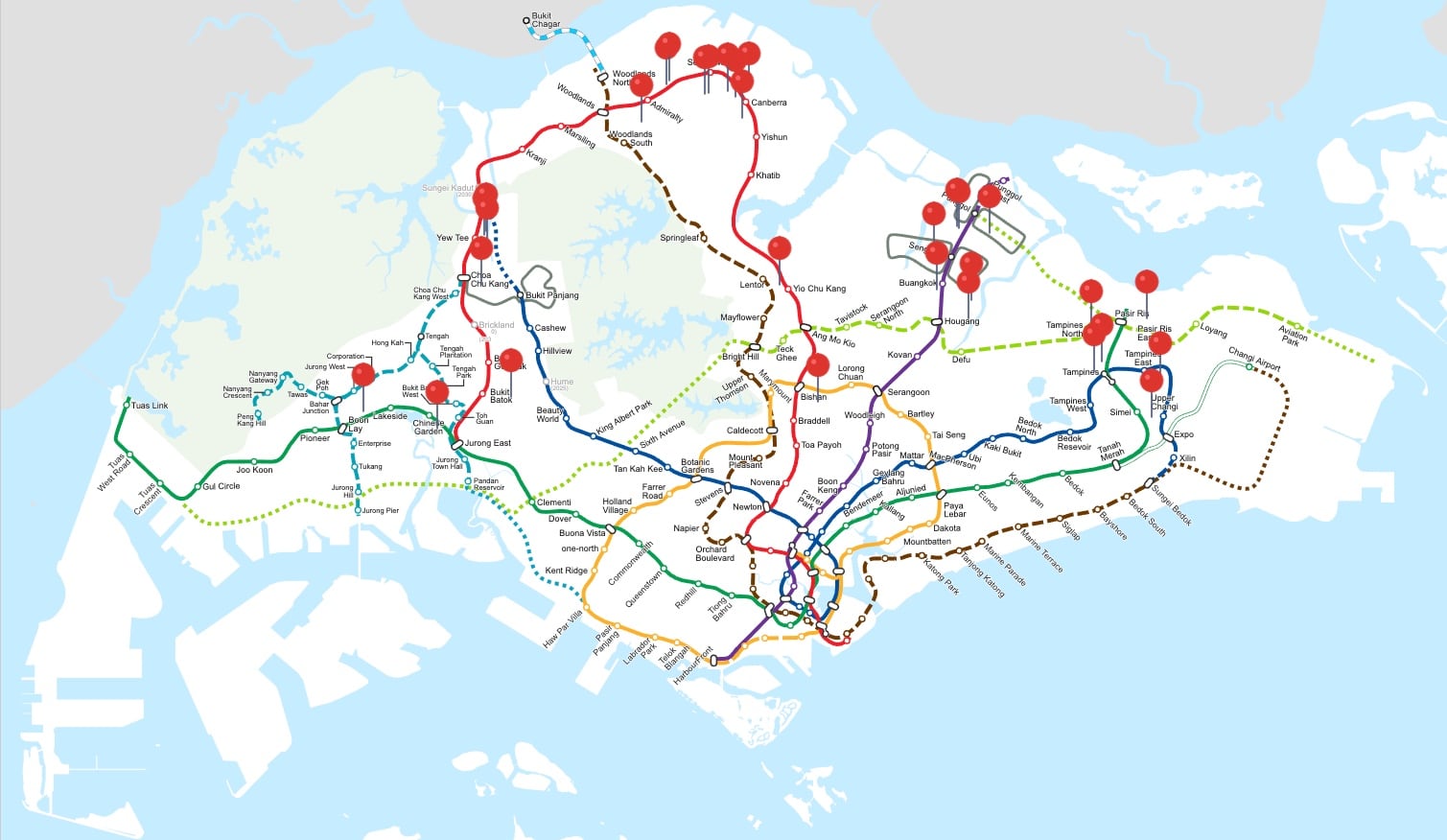 executive condos map