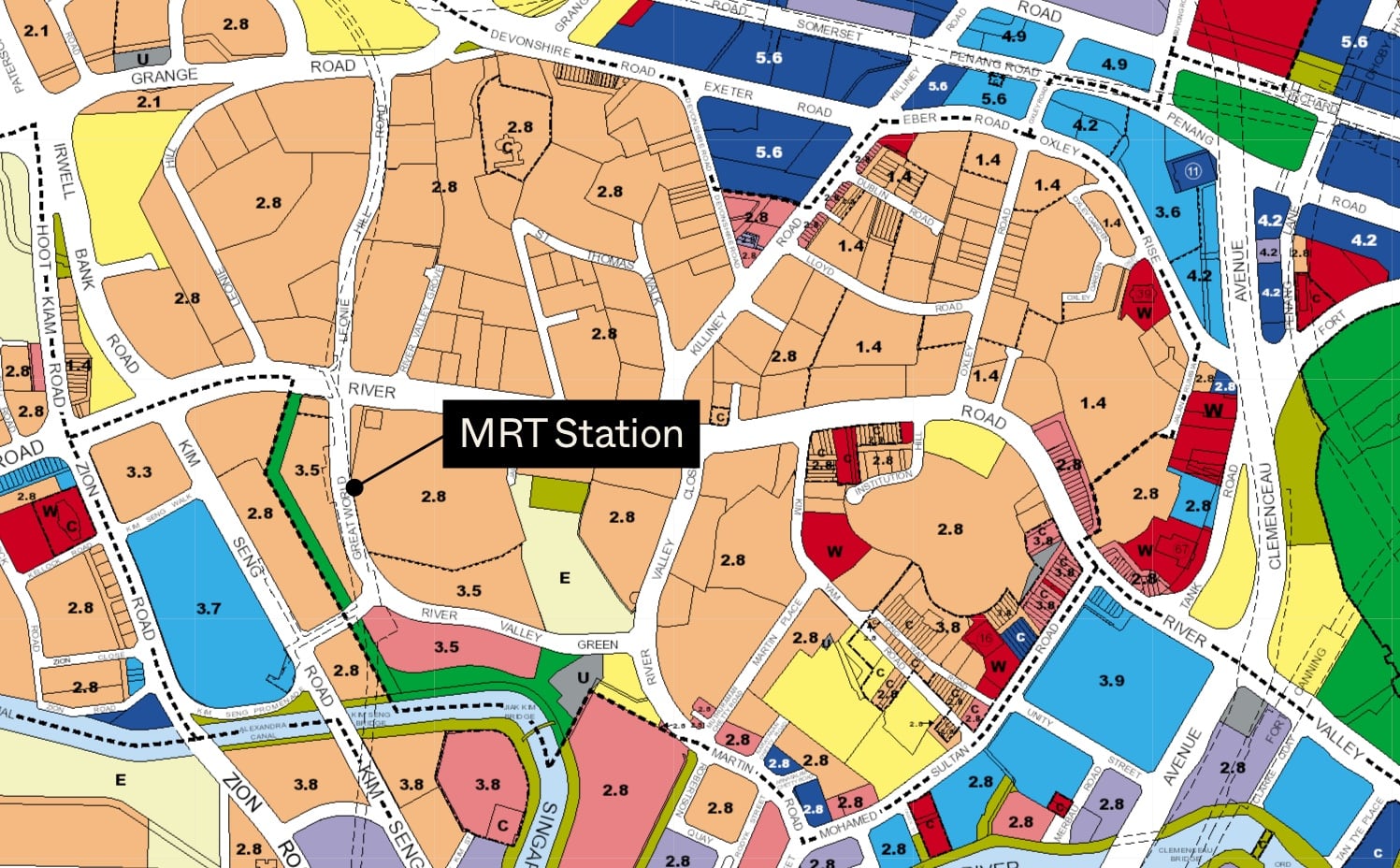 ura master plan mrt stations