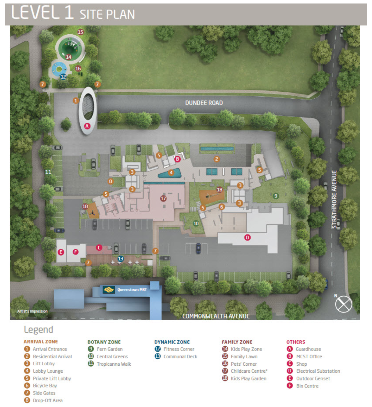 queens peak level 1 site plan