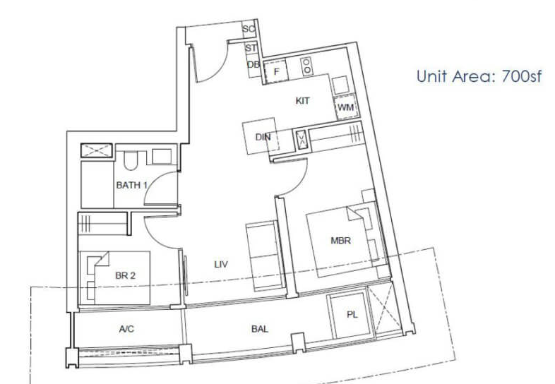 one pearl bank floor plan