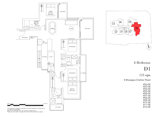 myra condo 4 bedroom floorplan 