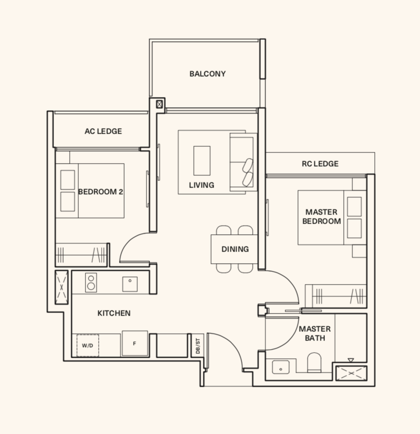 clavon 2 bedroom smallest