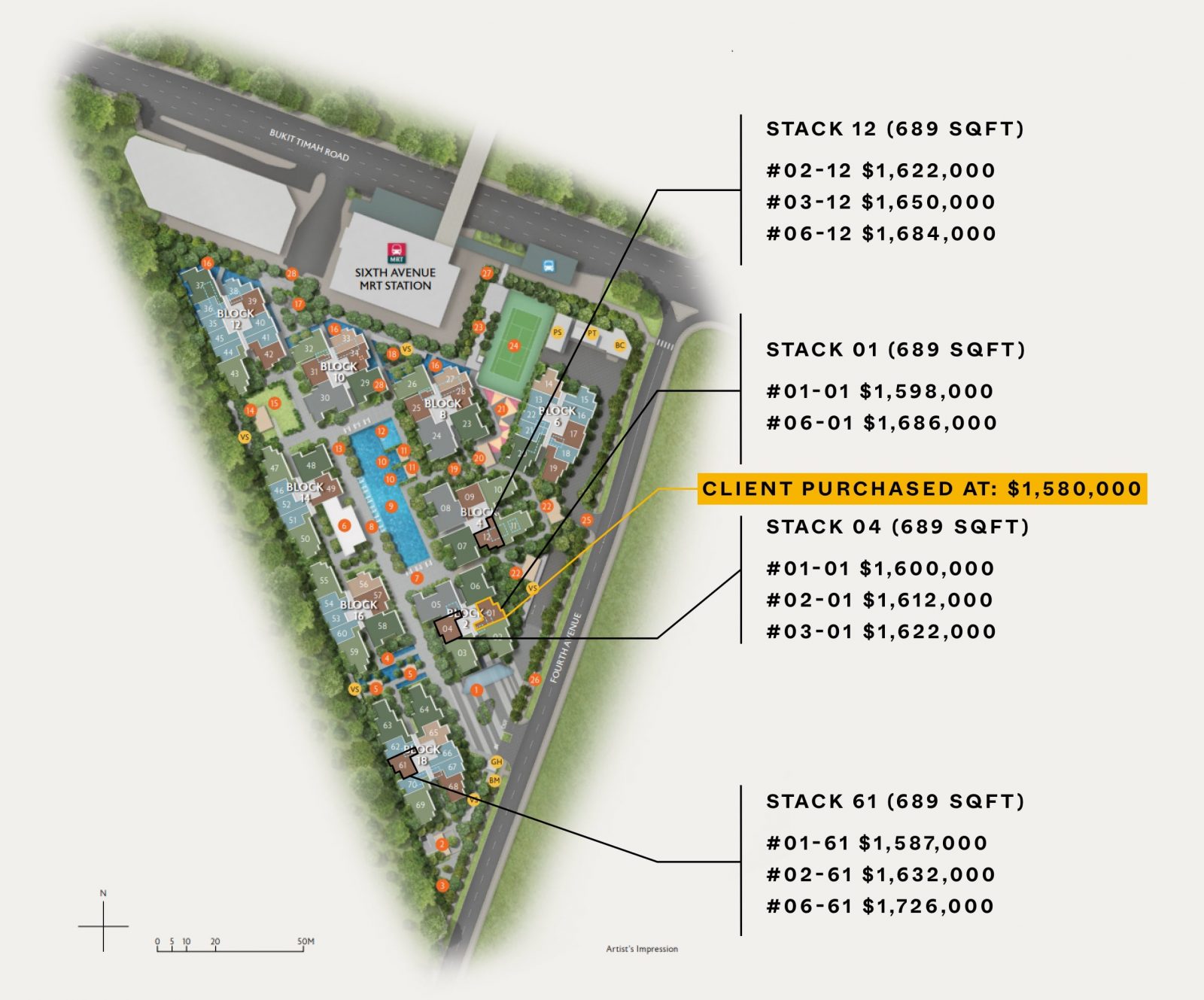 fourth avenue residences prices