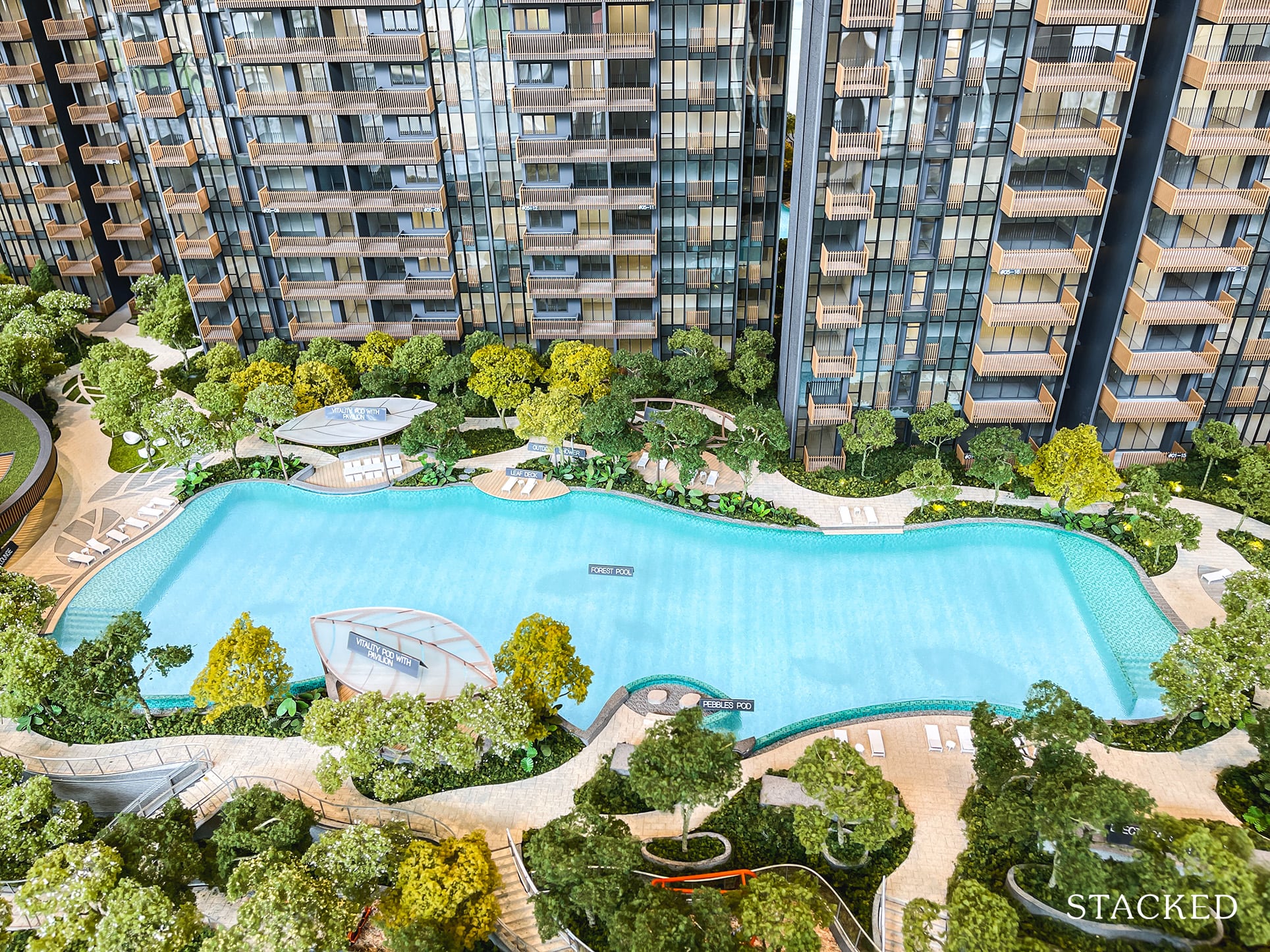 ki residences forest pool