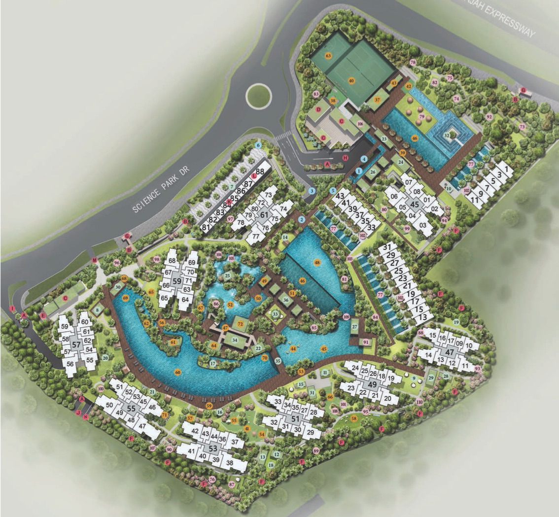 Normanton Park site plan